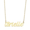 Thumbnail Image 1 of Script Name Necklace 14K Yellow Gold 18&quot;