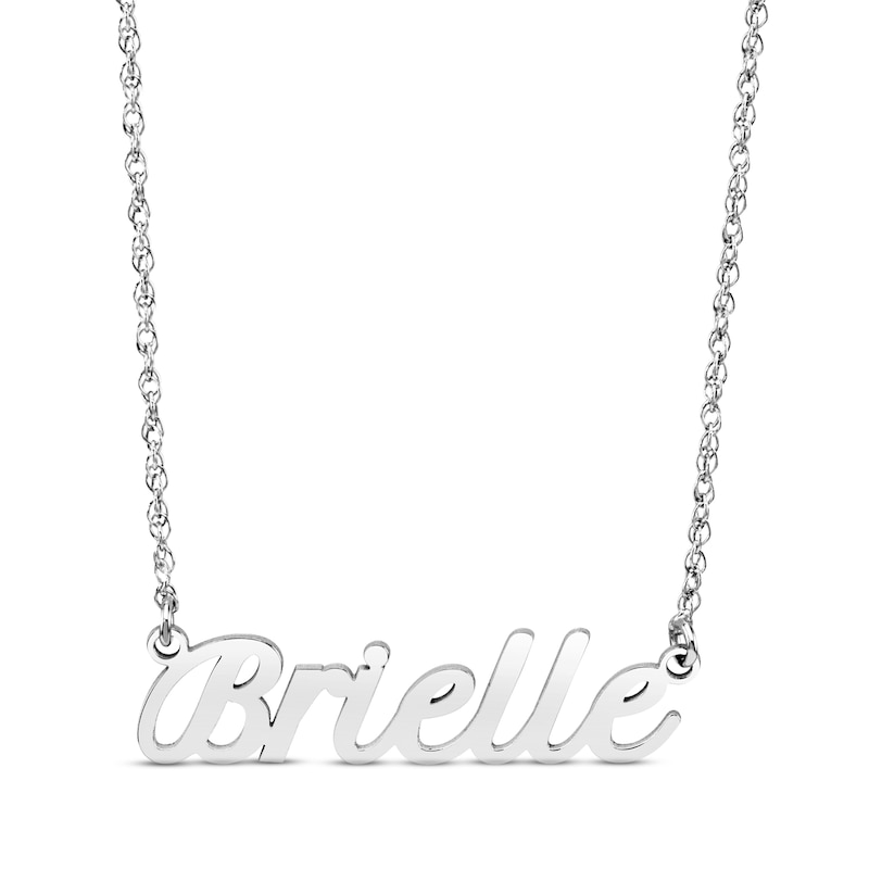 Main Image 1 of Script Name Necklace Sterling Silver 18&quot;