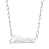 Thumbnail Image 0 of Paperclip Script Name Necklace Sterling Silver 18"