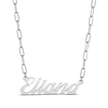 Thumbnail Image 1 of Paperclip Script Name Necklace Sterling Silver 18&quot;