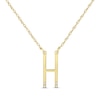 Thumbnail Image 1 of Diamond Four-Stone 1/20 ct tw Block Initial Necklace 14K Yellow Gold 18"