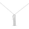 Thumbnail Image 1 of Men's Name Tag Sports Necklace Sterling Silver 20&quot;
