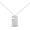 Thumbnail Image 2 of Men's Name Dog Tag Sports Necklace Sterling Silver 20&quot;