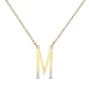 Thumbnail Image 1 of Diamond Six-Stone 1/20 ct tw Block Initial Necklace 14K Yellow Gold 18&quot;