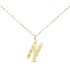 Thumbnail Image 0 of Diamond Initial 1/20 ct tw Necklace 10K Yellow Gold 18"