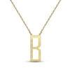 Thumbnail Image 1 of Diamond Block Initial 1/20 ct tw Necklace 10K Yellow Gold 18"