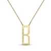 Thumbnail Image 0 of Diamond Block Initial 1/20 ct tw Necklace 14K Yellow Gold 18"