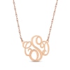 Thumbnail Image 0 of Monogram Double Loop Necklace 14K Rose Gold 18"