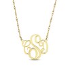 Thumbnail Image 1 of Monogram Double Loop Necklace 14K Yellow Gold 18&quot;