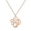 Thumbnail Image 1 of Monogram Necklace 14K Rose Gold 18&quot;