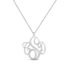 Thumbnail Image 0 of Monogram Necklace 14K White Gold 18"
