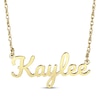 Thumbnail Image 1 of Large Script Name Necklace 14K Yellow Gold 18&quot;
