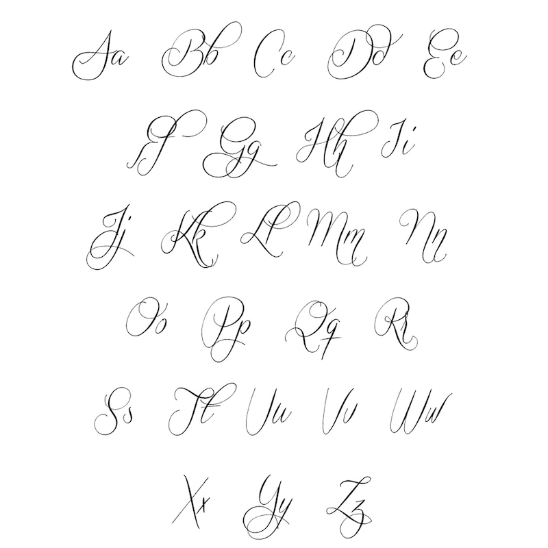 draw any name or word in Fancy Script