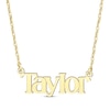 Thumbnail Image 1 of Block Font Name Necklace 10K Yellow Gold 18&quot;