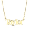 Thumbnail Image 1 of Block Font Name Necklace 14K Yellow Gold 18&quot;