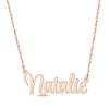 Thumbnail Image 1 of Script Name Necklace 14K Rose Gold 18&quot;