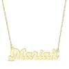 Thumbnail Image 1 of Retro Name Necklace 14K Yellow Gold 18"