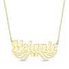 Thumbnail Image 1 of Diamond Wing Name Necklace 14K Yellow Gold 18"