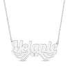 Thumbnail Image 0 of Diamond Wing Name Necklace Sterling Silver 18"