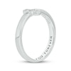 Thumbnail Image 2 of Diamond Horizontal Cross Promise Ring 1/20 ct tw Sterling Silver