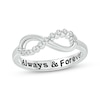 Thumbnail Image 0 of Diamond Infinity Promise Ring 1/8 ct tw Sterling Silver