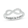 Thumbnail Image 1 of Diamond Infinity Promise Ring 1/8 ct tw Sterling Silver
