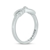 Diamond Infinity Promise Ring 1/8 ct tw Sterling Silver