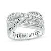 Thumbnail Image 1 of Diamond Crossover Promise Ring 1/3 ct tw Sterling Silver