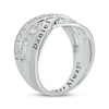 Thumbnail Image 2 of Diamond Crossover Promise Ring 1/3 ct tw Sterling Silver