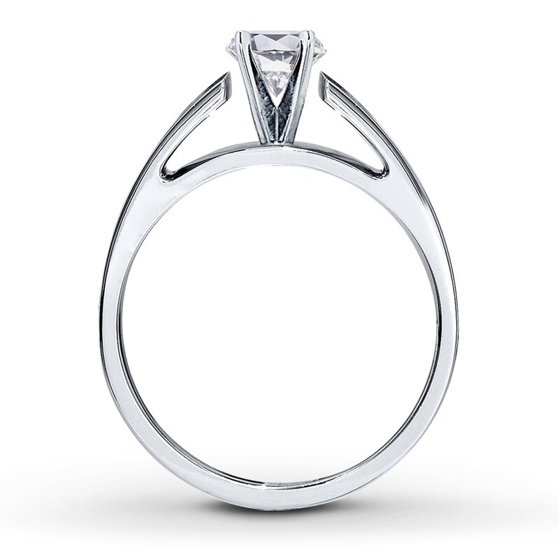 Solitaire Ring Setting 14K White Gold