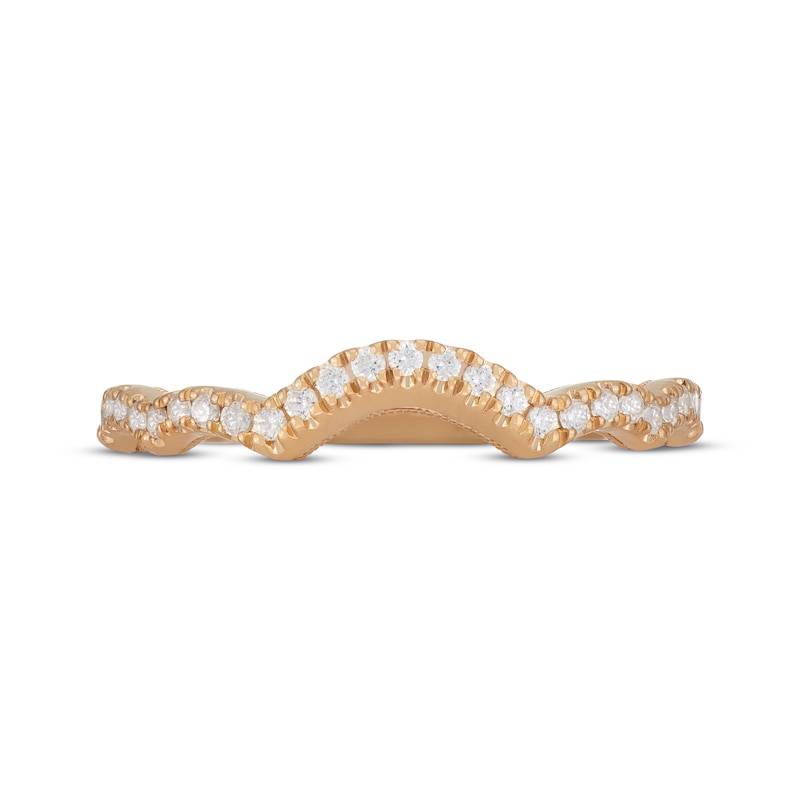 Main Image 3 of Neil Lane Diamond Scalloped Wedding Band 1/4 ct tw 14K Yellow Gold