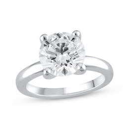 Lab-Created Diamonds by KAY Solitaire Engagement Ring 4 ct tw 14K White Gold