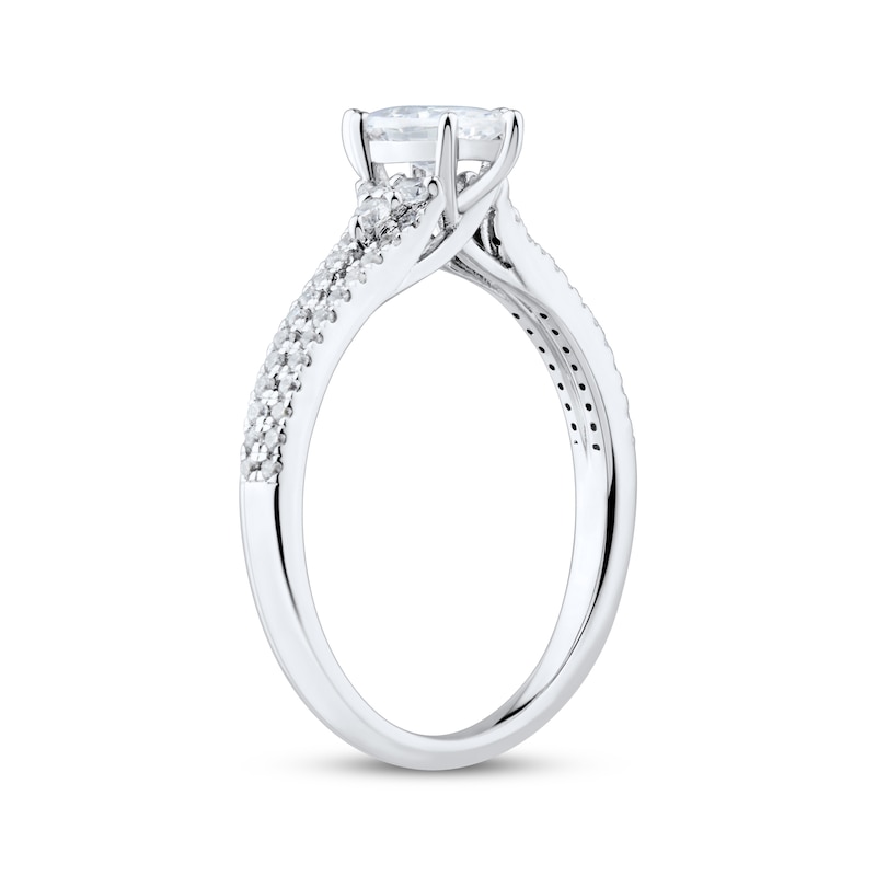 Marquise-Cut Diamond Engagement Ring 3/4 ct tw 14K White Gold
