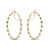 Thumbnail Image 1 of Diamond-Cut Sunburst Hoop Earrings 14K Yellow Gold 30mm