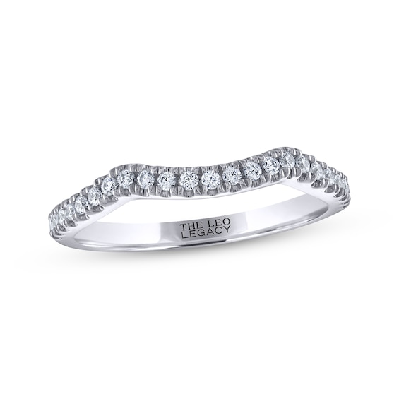 THE LEO Legacy Lab-Grown Diamond Contour Wedding Band 1/ ct tw 14K White Gold