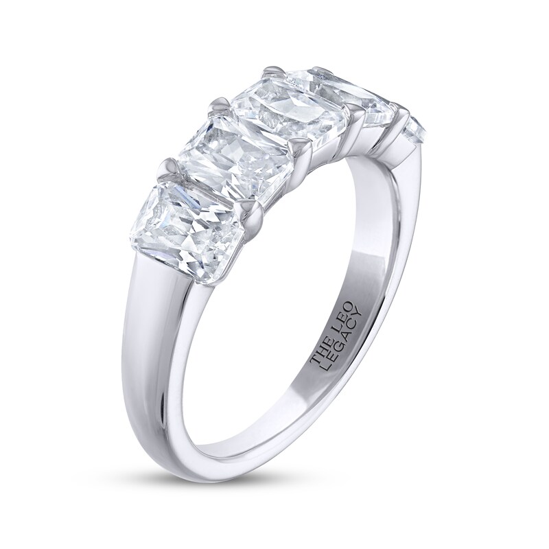 Main Image 2 of THE LEO Legacy Lab-Grown Diamond Emerald-Cut Anniversary Band 3 ct tw 14K White Gold