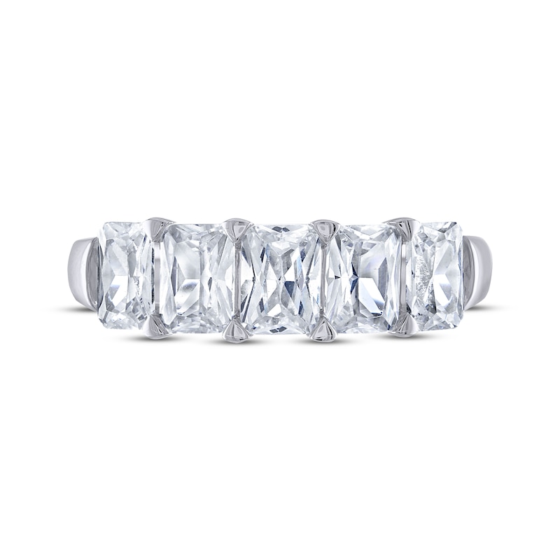 Main Image 3 of THE LEO Legacy Lab-Grown Diamond Emerald-Cut Anniversary Band 3 ct tw 14K White Gold