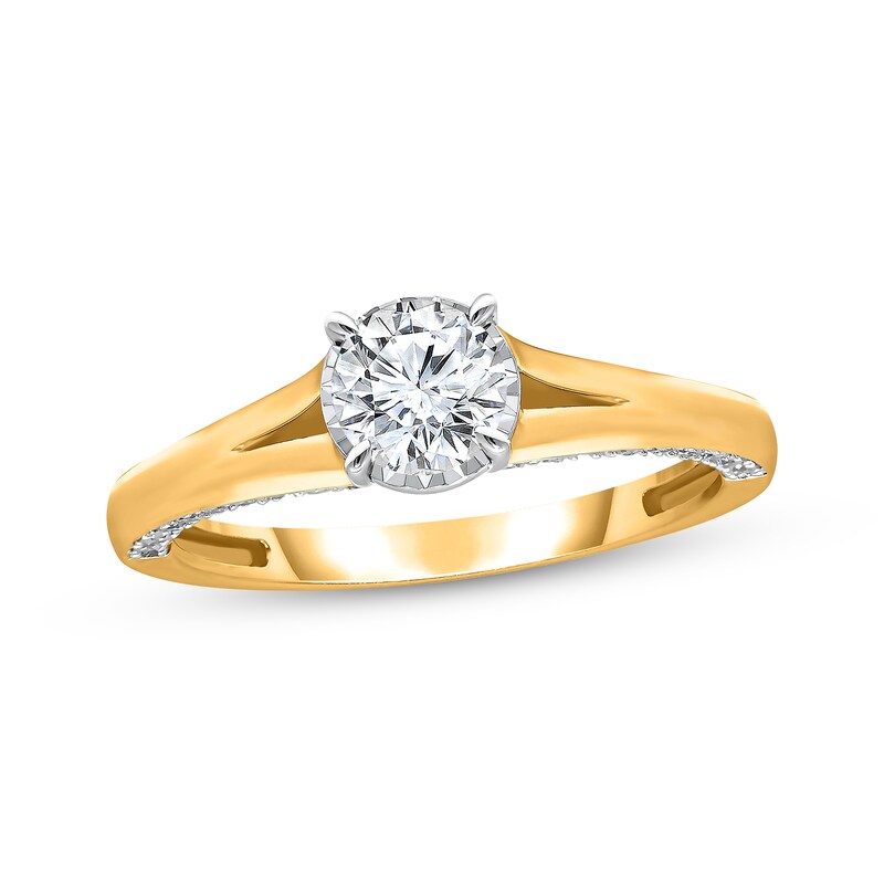 Round-Cut Diamond Solitaire Ring 1 ct tw 14K Yellow Gold