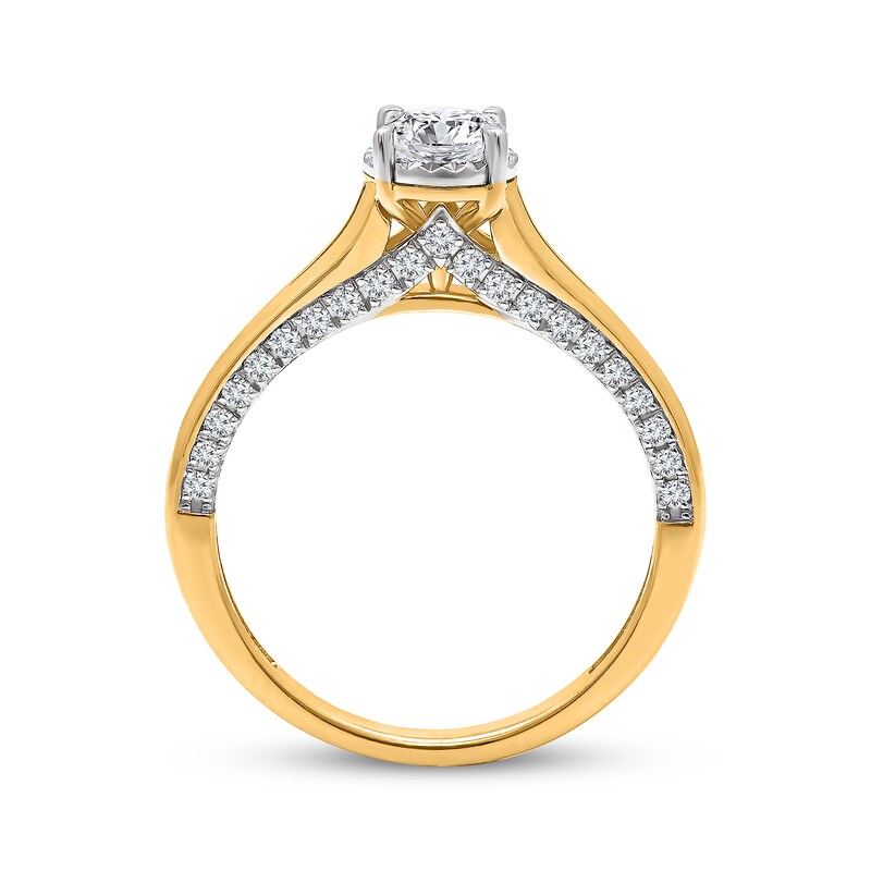 Round-Cut Diamond Solitaire Ring 1 ct tw 14K Yellow Gold