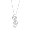 Thumbnail Image 0 of Diamond Double Infinity Necklace 1/5 ct tw Sterling Silver 18"