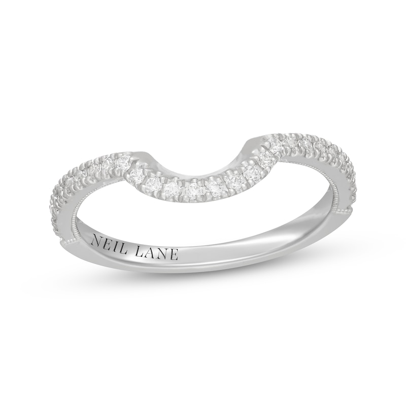 Main Image 1 of Neil Lane Diamond Contour Wedding Band 1/4 ct tw 14K White Gold
