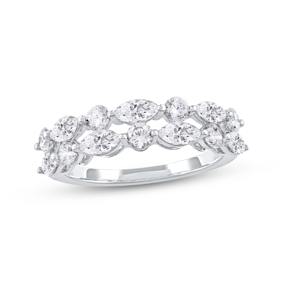 KAY Lab-Grown Diamonds Marquise & Round-Cut Ring 1-1/2 ct tw 10K White Gold