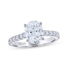 Thumbnail Image 1 of THE LEO Legacy Lab-Grown Diamond Oval-Cut Engagement Ring 2-1/2 ct tw 14K White Gold