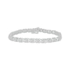 Thumbnail Image 1 of Diamond XO Link Bracelet 1 ct tw 10K White Gold 7"