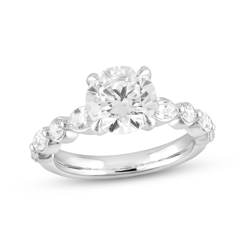 Main Image 1 of Now + Forever Lab-Grown Diamonds Round-Cut Engagement Ring 2-3/4 ct tw 14K White Gold