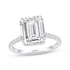 Thumbnail Image 1 of Now + Forever Lab-Grown Diamonds Emerald-Cut Engagement Ring 4-1/3 ct tw 14K White Gold