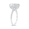 Thumbnail Image 2 of Now + Forever Lab-Grown Diamonds Emerald-Cut Engagement Ring 4-1/3 ct tw 14K White Gold