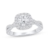Thumbnail Image 1 of Now + Forever Lab-Grown Diamonds Round-Cut Halo Engagement Ring 1-1/2 ct tw 14K White Gold