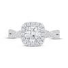 Thumbnail Image 3 of Now + Forever Lab-Grown Diamonds Round-Cut Halo Engagement Ring 1-1/2 ct tw 14K White Gold