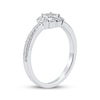 Thumbnail Image 2 of Multi-Diamond Sunflower Promise Ring 1/6 ct tw 10K White Gold